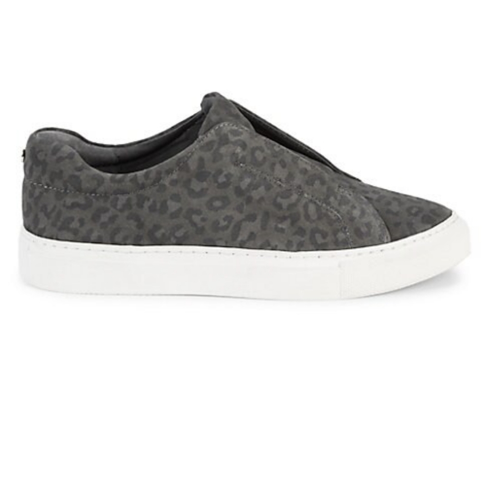 J/Slides Luv Leopard-print Suede Sneakers In Grey Leopard
